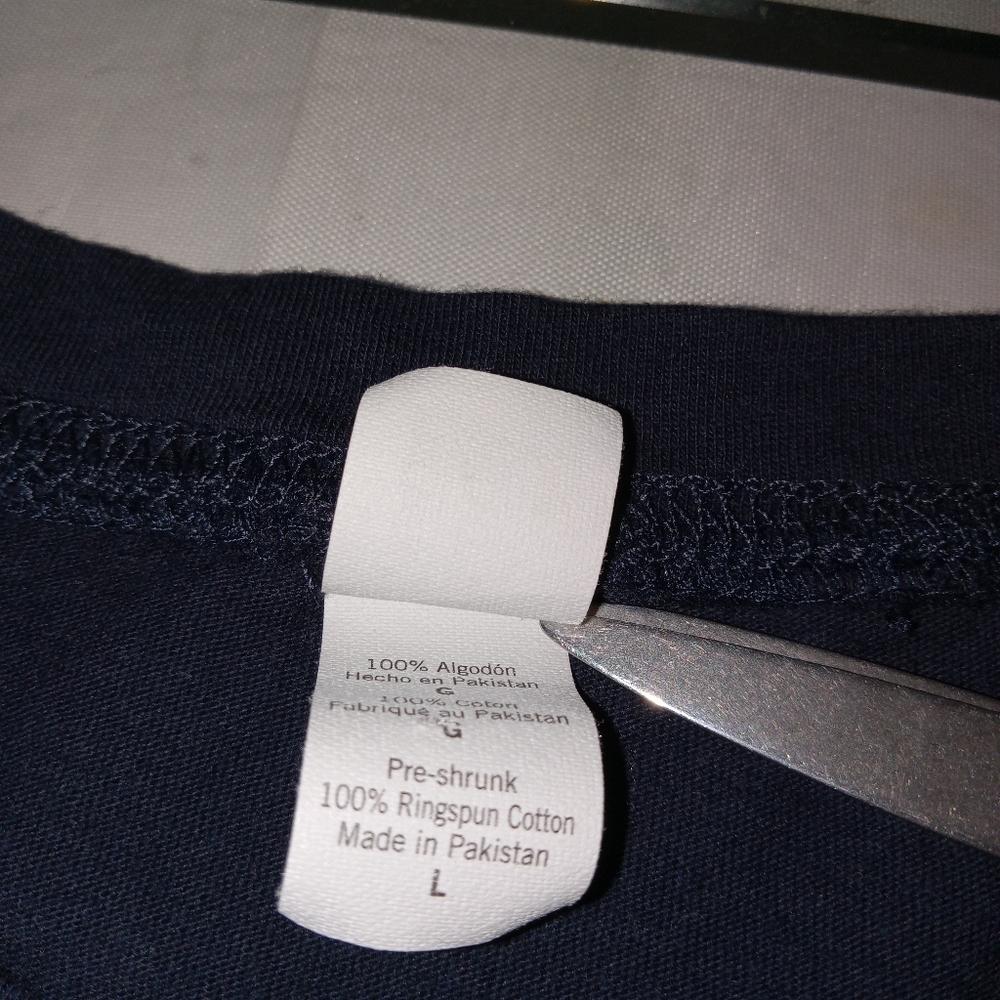 Tultex Navy Penn State Cotton Tshirt Large - Picture 6 of 7